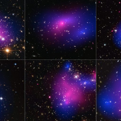 separation normal matter dark matter galaxy cluster