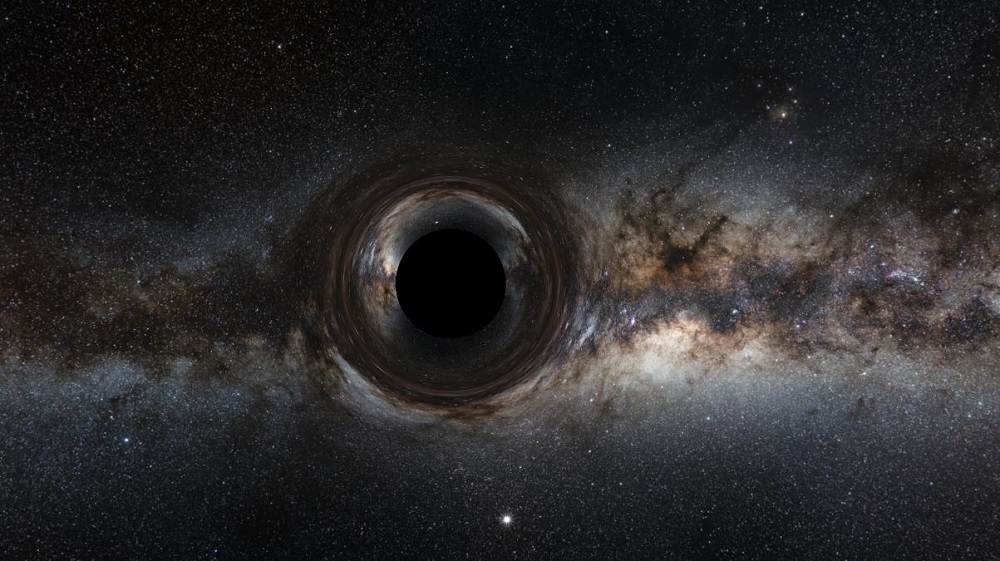 black hole hit earth
