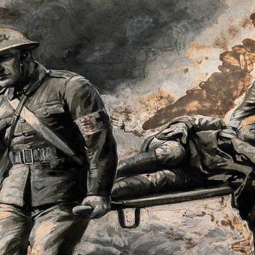 World War I stretcher bearers