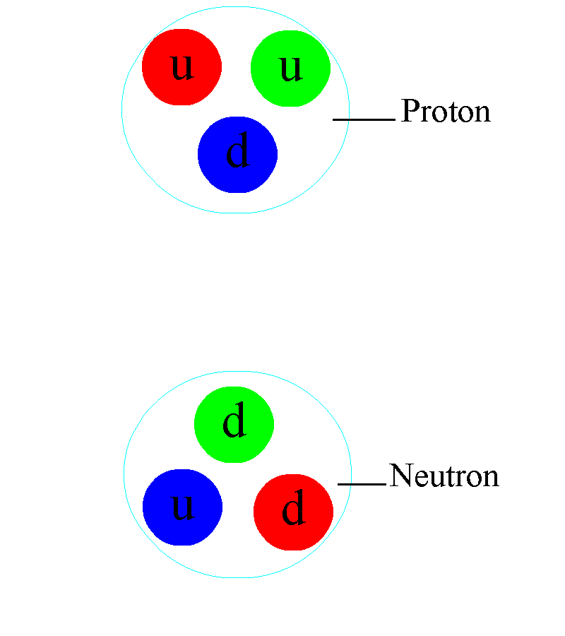 gluons quarks protons neutrons strong force qcd