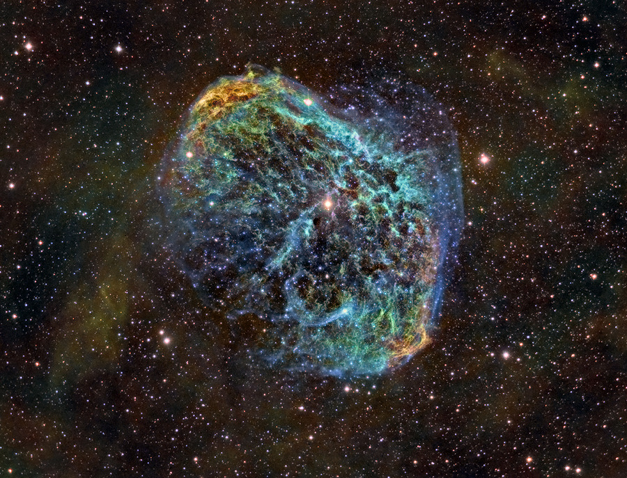 NGC 6888 expelled gas