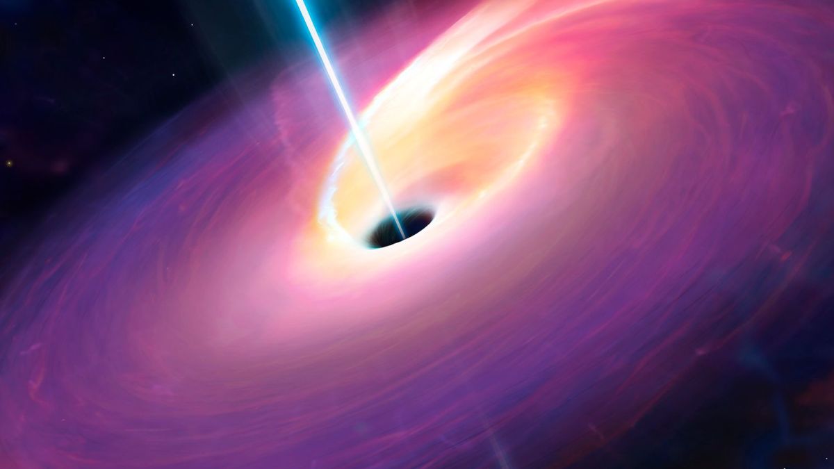 central black hole jet