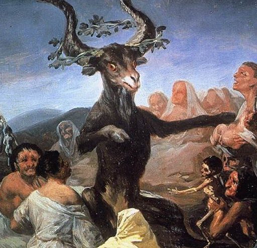 Satanic cult sabbath goya