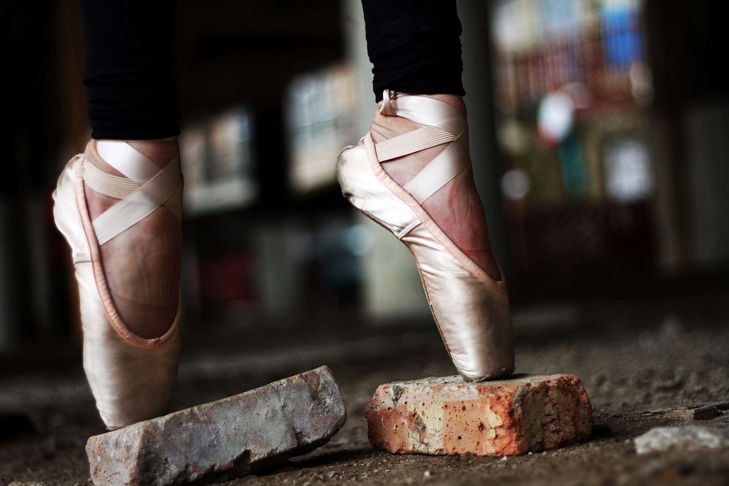 ballet shoes bricks