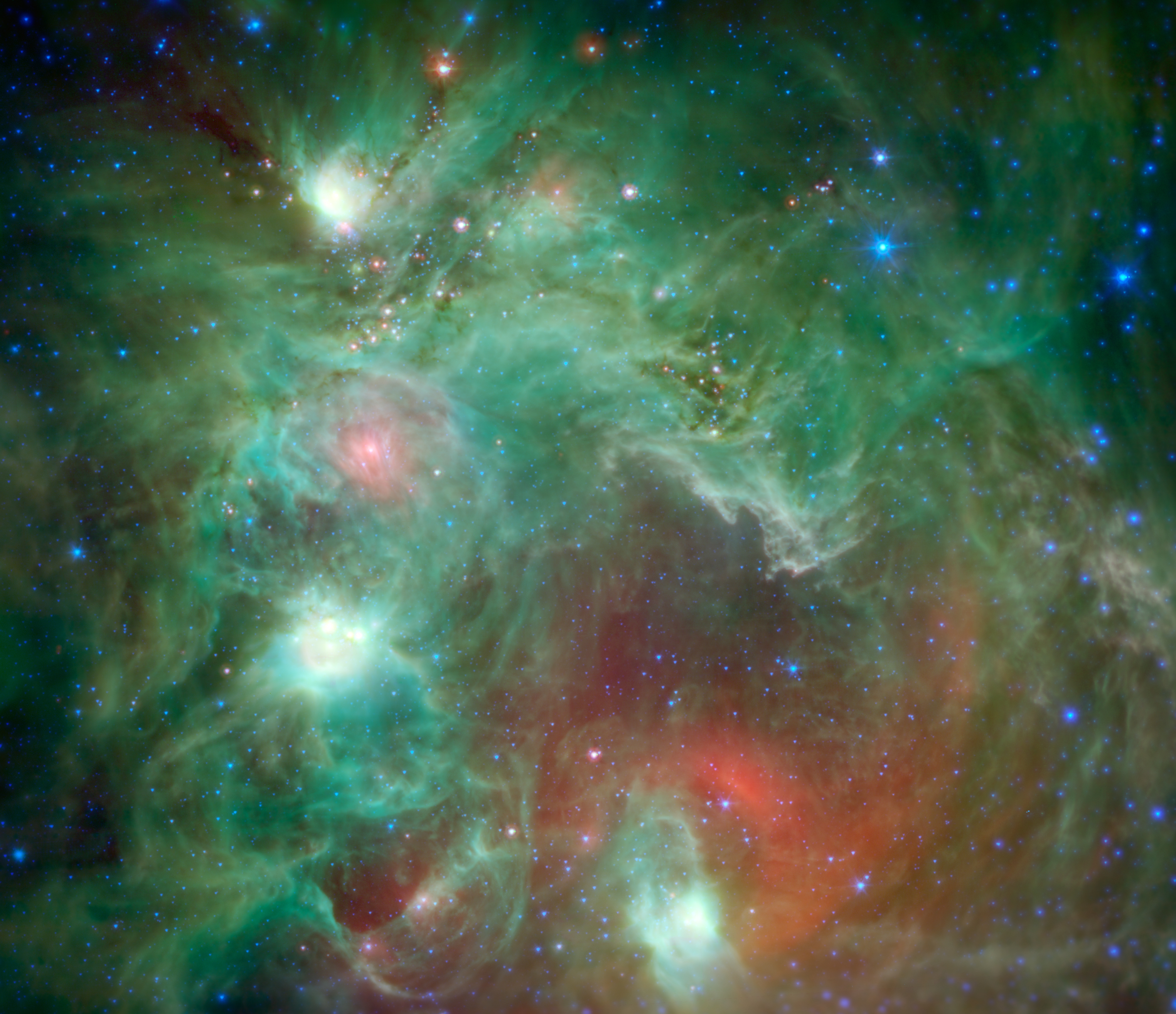NGC 2174 spitzer monkey head