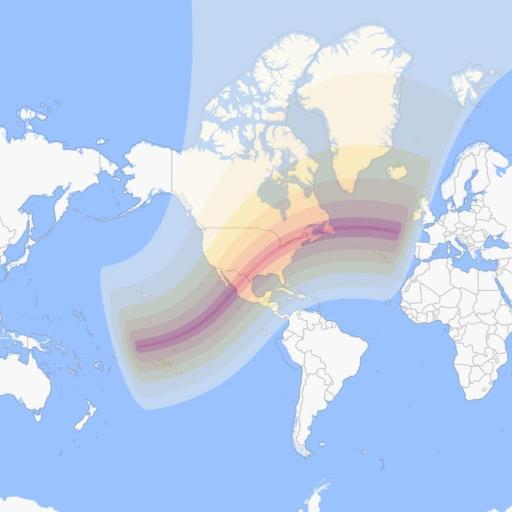 map of earth eclipse path April 8 2024