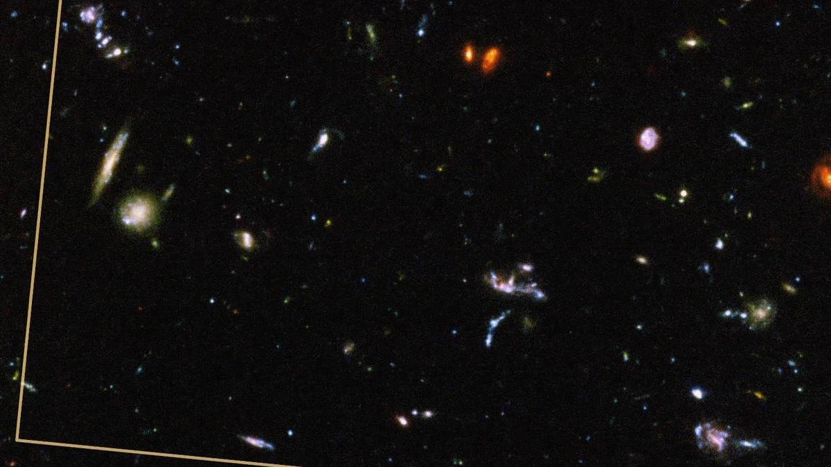JWST deep field vs hubble