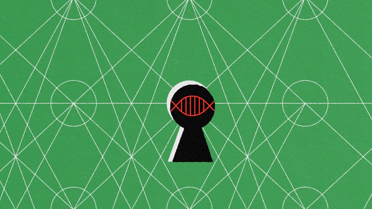 a keyhole in the middle of a green field.