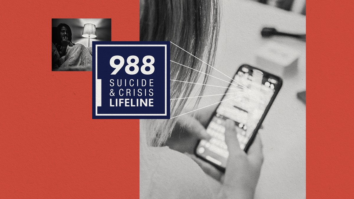 a woman holding a cell phone with the text 986 suicide and christ's.