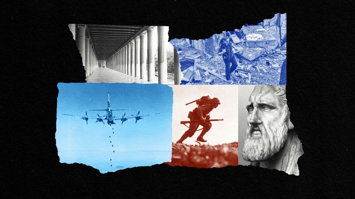 a collage of photos with a man and a plane.