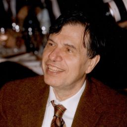 A man wearing a brown suit and tie.