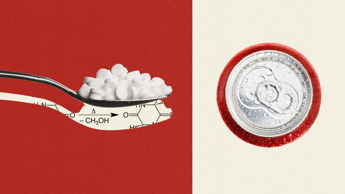 a sweet treat made with aspartame.