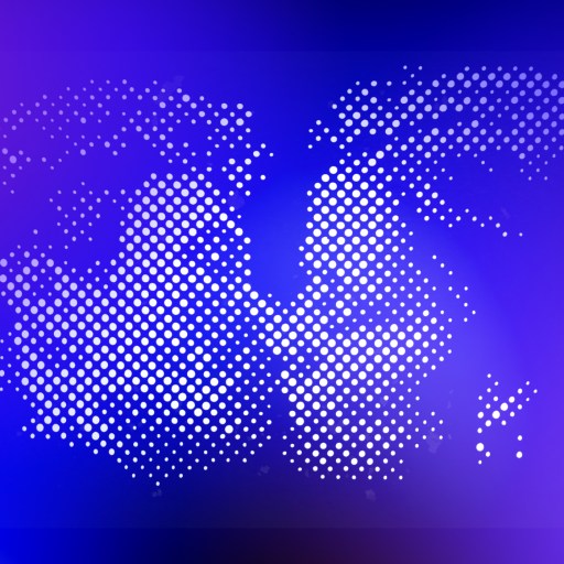 An image of two people kissing on a blue background.