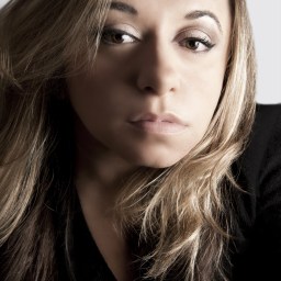 A woman with long hair.