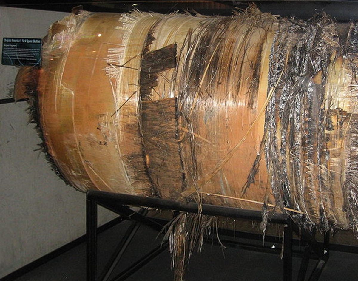 A mysterious wooden artifact from Australia showcased at a museum.