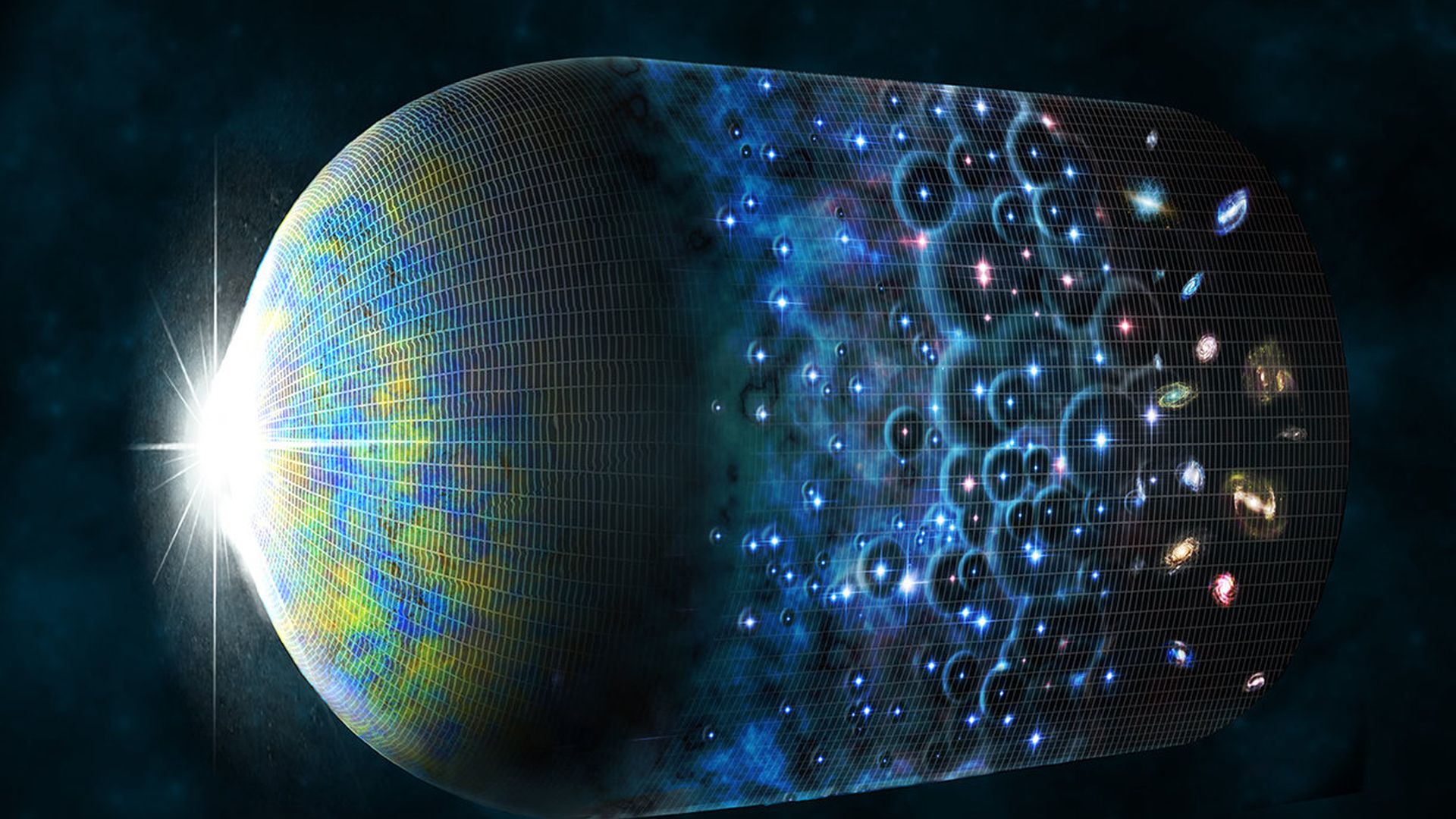 An image of a sphere with stars in it.