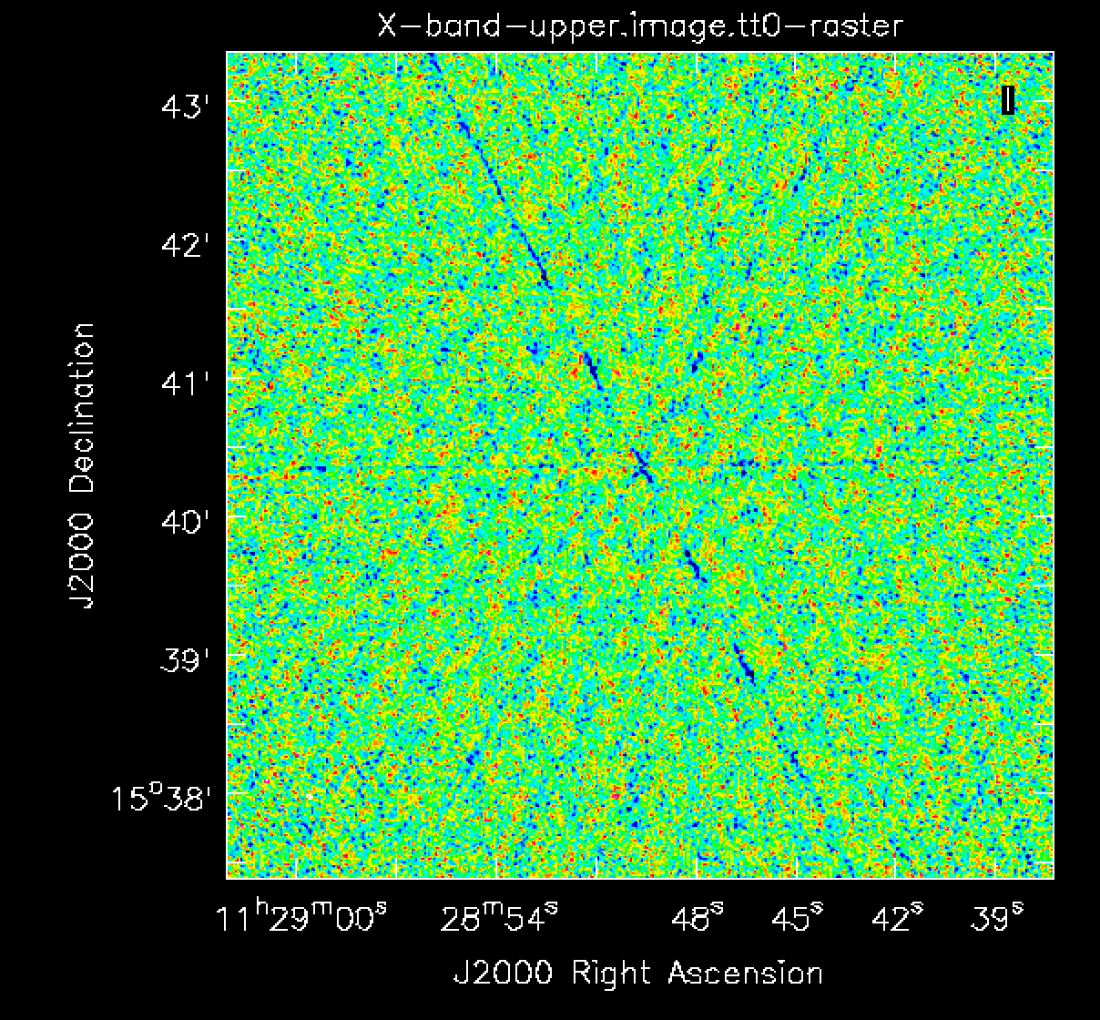 The X-band support image master helps monitor space pollution.