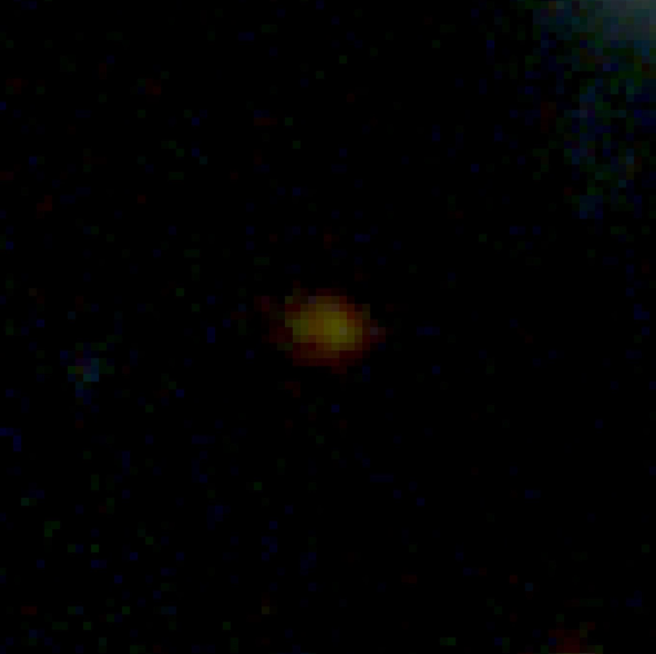 An image of a dead galaxy captured by the JWST in the night sky.