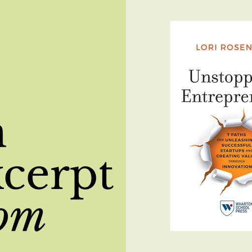 The book cover of "Unstoppable Entrepreneurs" by Lori Rosenkopf features a cracked wall, unveiling insights on entrepreneurship, bootstrapping, and innovation.