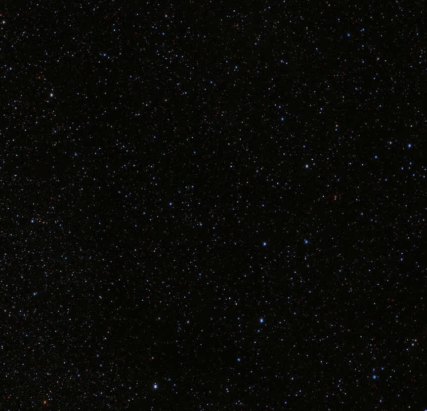 A view of a star-filled night sky with numerous small, bright stars scattered across a dark, black background, as if the hand of god carved each light from a dead star.